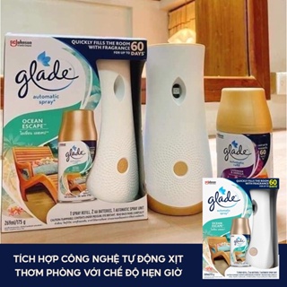 Máy xịt thơm phòng tự động Glade từ Thái Lan, hương thơm đa dạng