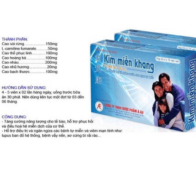 Kim Miễn Khang thích hợp sử dụng cho người bị bệnh tự miễn như lupus ban đỏ, bệnh bạch biến, bệnh vẩ