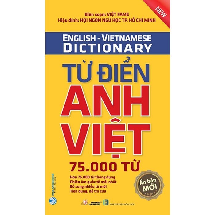 Sách - Từ Điển Anh - Việt 75.000 Từ