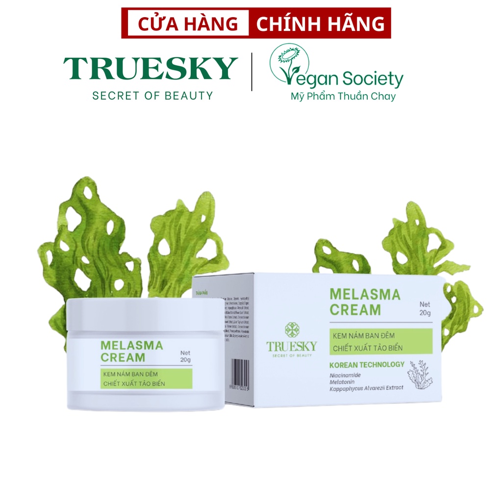 Kem nám và tàn nhang Truesky Melasma Cream chiết xuất tảo biển 20g - Truesky Việt Nam