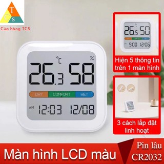 Đồng hồ tích hợp nhiệt ẩm kế MIIIW NK5253 - Ẩm kế thông minh XM MIIIW S210 MW22S06