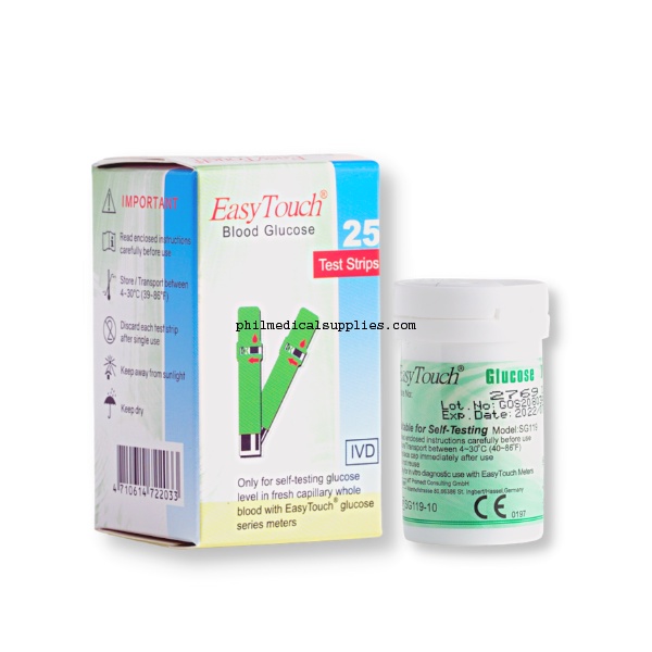 Que Thử Tiểu Đường Cho Máy Đo Easy Touch GCU ET322 (25 Que)