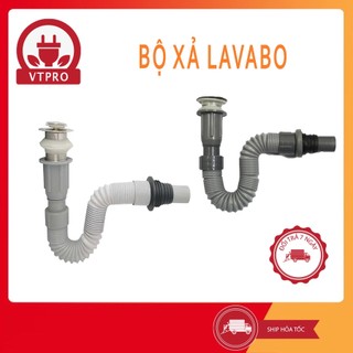 Bộ xả lavabo nhấn - ruột gà loại nhấn dầy