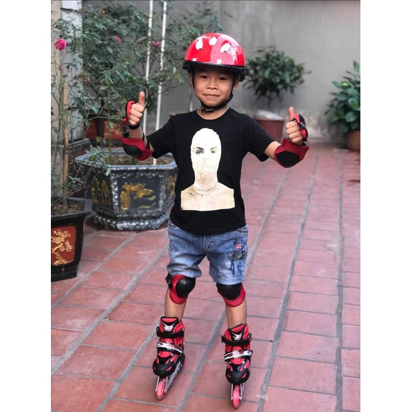 Bộ bảo vệ bảo hộ tay chân và Mũ  trượt patin,đi xe đạp dành cho bé
