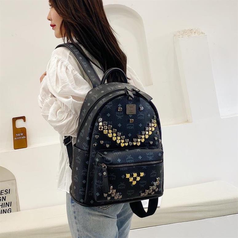 Balo da PU cao cấp chống nước balo thơi trang kích thước 40cm vừa A4