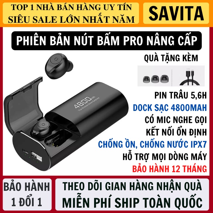 Tai Nghe Bluetooth S11 Bản Nút Bấm Và Cảm Ứng Quốc Tế Pin Trâu 4800maH Sạc Nhanh Hỗ Trợ Mọi Dòng Máy