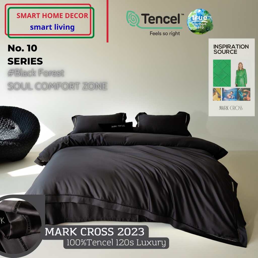 Bộ chăn ga gối cao cấp 100%Tencel MarkcrossSignature 2023 Black Forest Siêu mềm mát mịn, Hàng hiếm