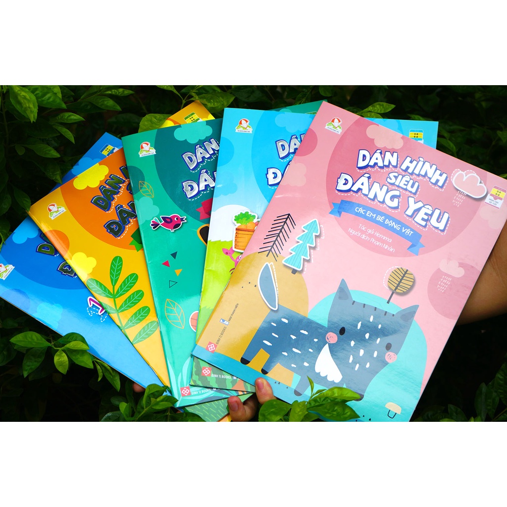 Sách - Set Dán hình siêu đáng yêu (6 tập)