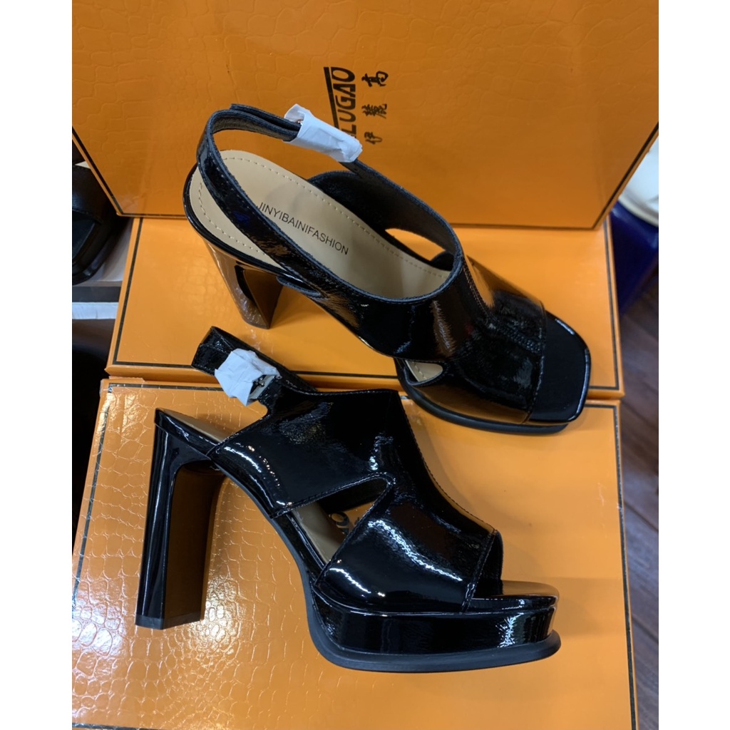 Sandal Nữ Cao Đều Da Mềm Gót Cao 10cm Hàng QCCC