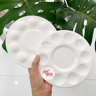 Khay pha màu bằng nhựa hình tròn 10 ô