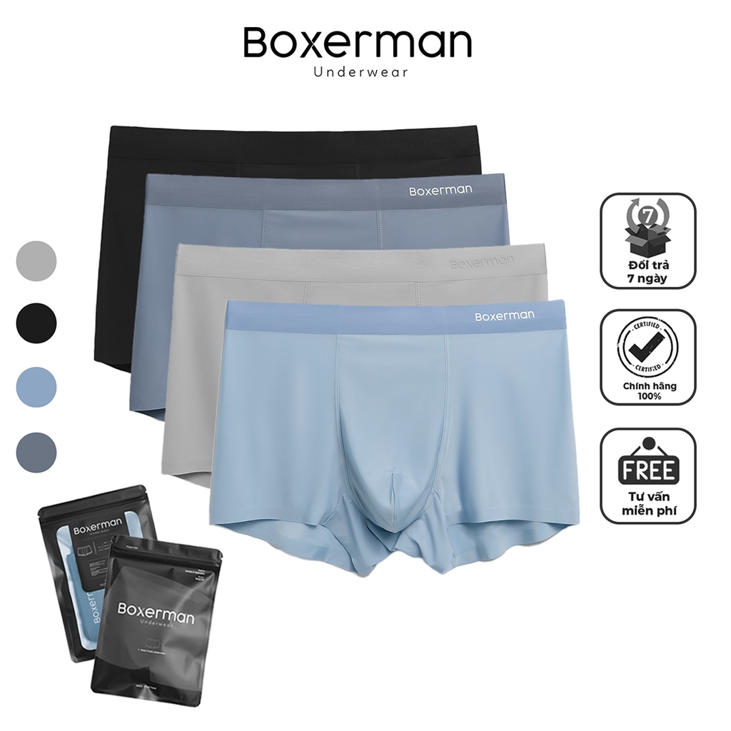 Combo 6 quần lót nam trunk PROFIT mềm mại co dãn cao cấp BOXERMAN