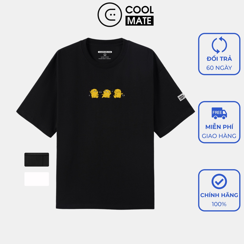 Vàng Xám - Áo Thun Oversize Vàng comic - Thương hiệu Coolmate