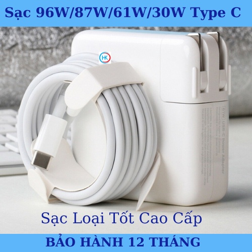 Sạc Táo Type C 29W 30W 61W 87W 96W Model A2159 A2179 A2251 A2289 A1718 A1932 A1989 A1990 A2141