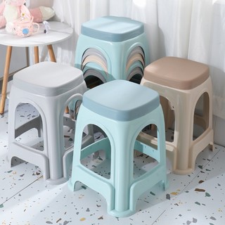 Ghế đẩu nhựa dày tại nhà ghế đẩu vuông
