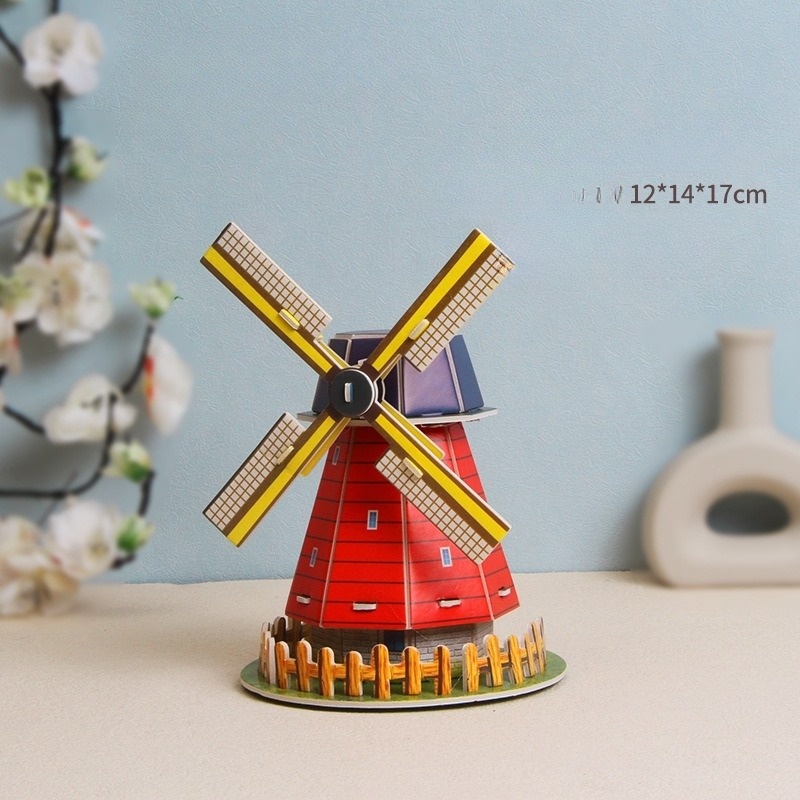 Đồ Chơi Lắp Ráp 3D, Nhà Hát,Cầu Đôi,Pháo Đài Đá,Nhà Xay Gió,Đền Taj Mahal ,Xếp Hình 3 Chiều, Đồ Chơi Sáng Tạo Cho Trẻ