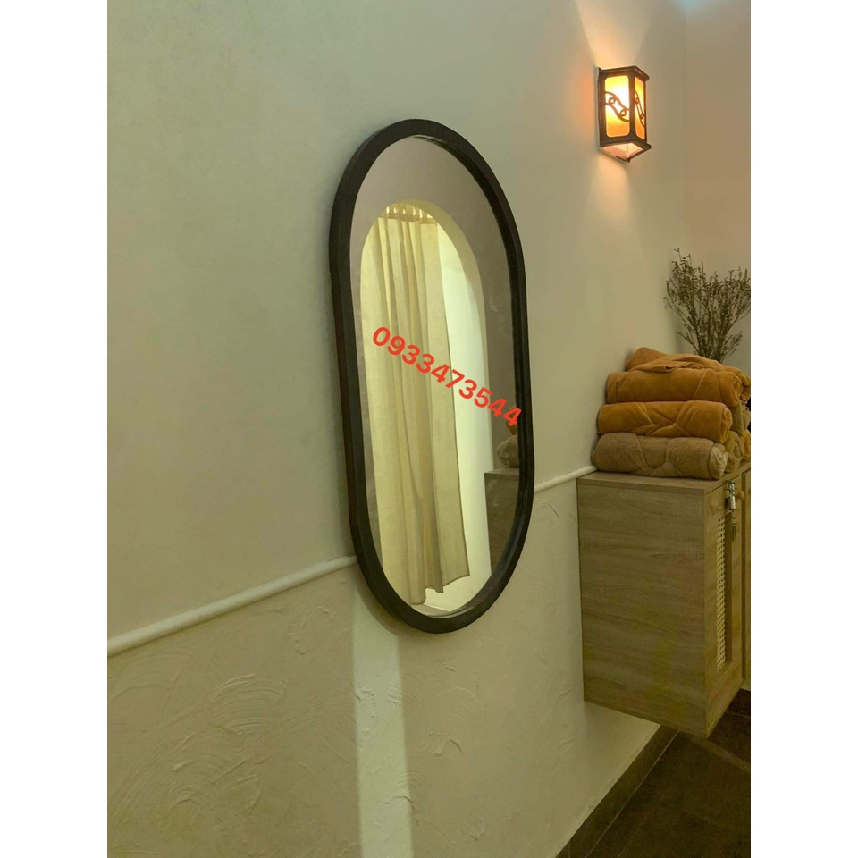 Gương soi toàn thân gỗ thông cao cấp kèm chân