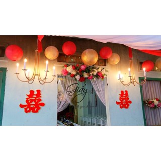 Đèn Lồng Giấy Màu Gold size 20-30cm