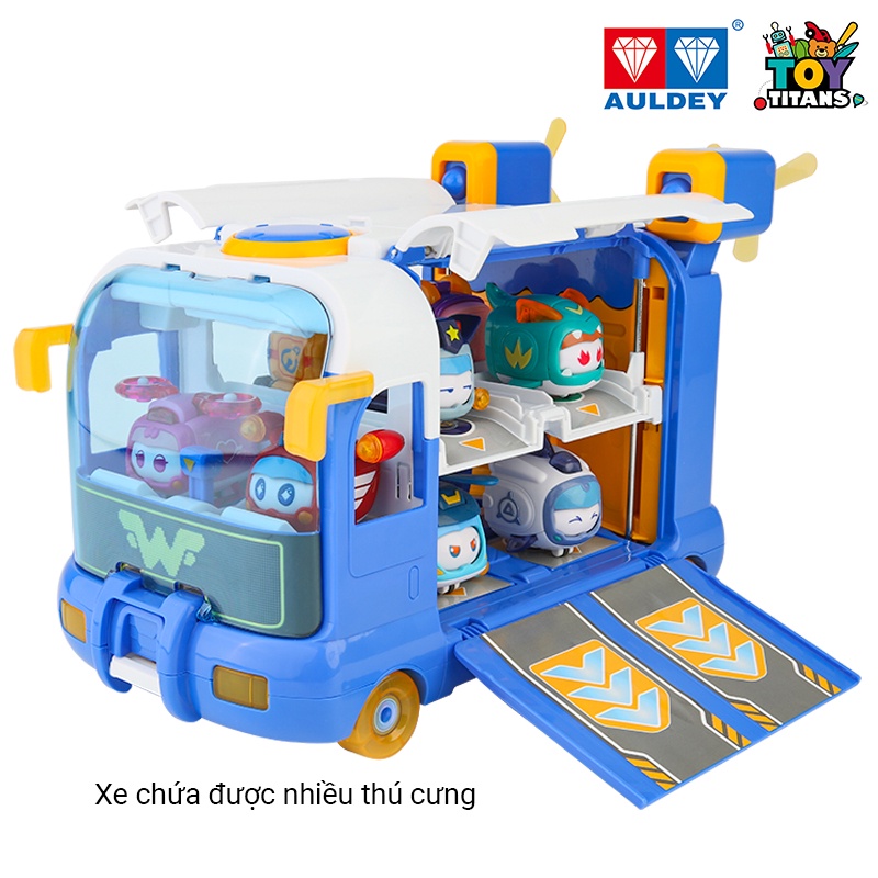 Đội bay siêu đẳng SUPERWINGS - Xe Thú Cưng Siêu Cấp - Chứa được 10 thú cưng siêu cấp cho bé mang đi dễ dàng