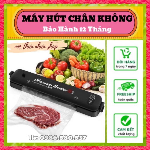 Máy hút chân không thực phẩm mini gia đình Vacuum Sealer [Tặng 10 túi hút]