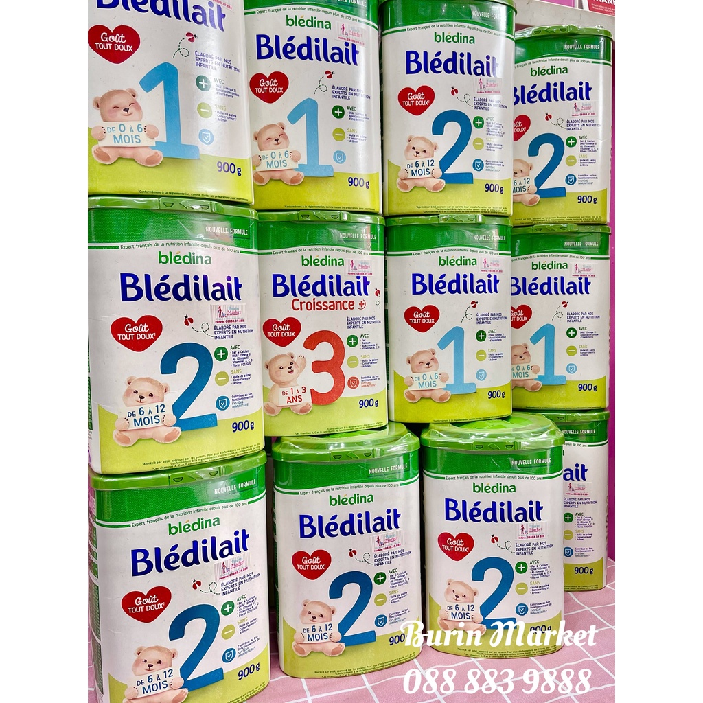 Sữa Bledina Pháp 900G số 1,2,3 - Sữa công thức cho bé - Burin Market