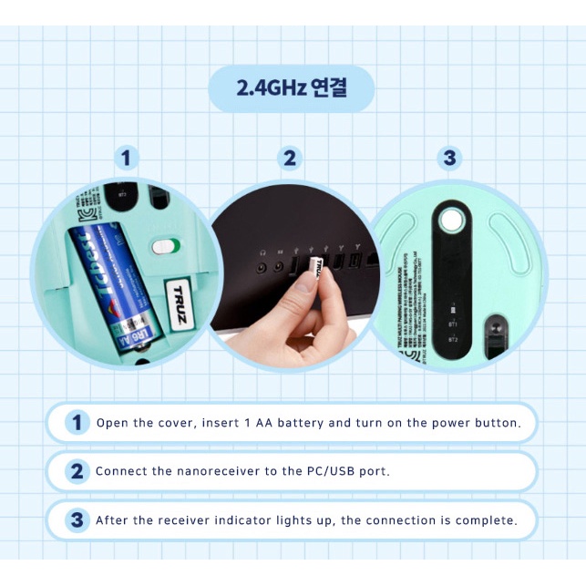 Chuột bluetooth không dây 2.4Ghz x TRUZ cao cấp