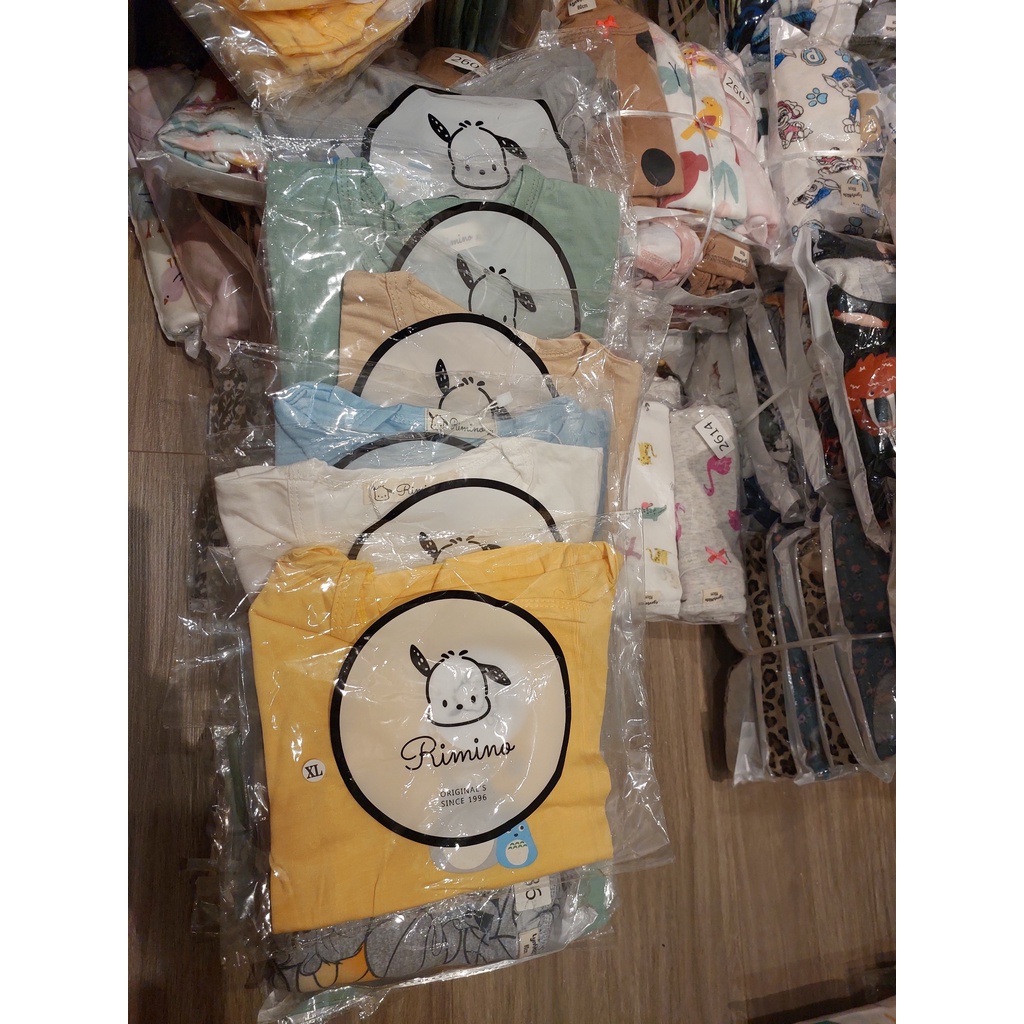 Áo thun cotton lạnh cho bé, áo phông cộc tay Rimino mẫu mới hot năm 2023 cho bé từ 7-17kg.