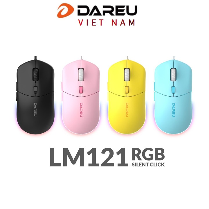 Chuột Dareu LM121 RGB LED ( Silent Click - Cổng USB)