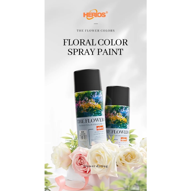 Sơn Xịt Màu Cho Hoa - Đổi Màu Hoa Nhiều Phong Cách - Đủ Màu Xanh, Hồng, Vàng - Phủ Hợp Sự Kiện, Quà Tặng HERIOS [MILOZA]