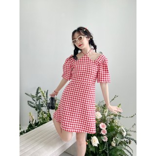 [Mã BMTTC60K giảm đến 60K đơn 50K] Đầm Cổ Yếm LEO's clothing DCYL23