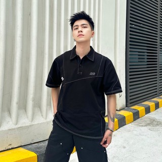 Áo Polo Oversize Bagy Revo/Black - Revvour