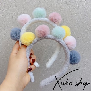  Cài tóc lông nhung Băng đô Hàn Quốc Bờm tóc de thương phong cách cute cho nữ 