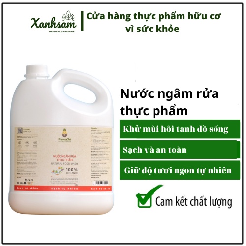 Nước ngâm rửa thực phẩm 3.8L Fuwa3e - Xanhsam Organic