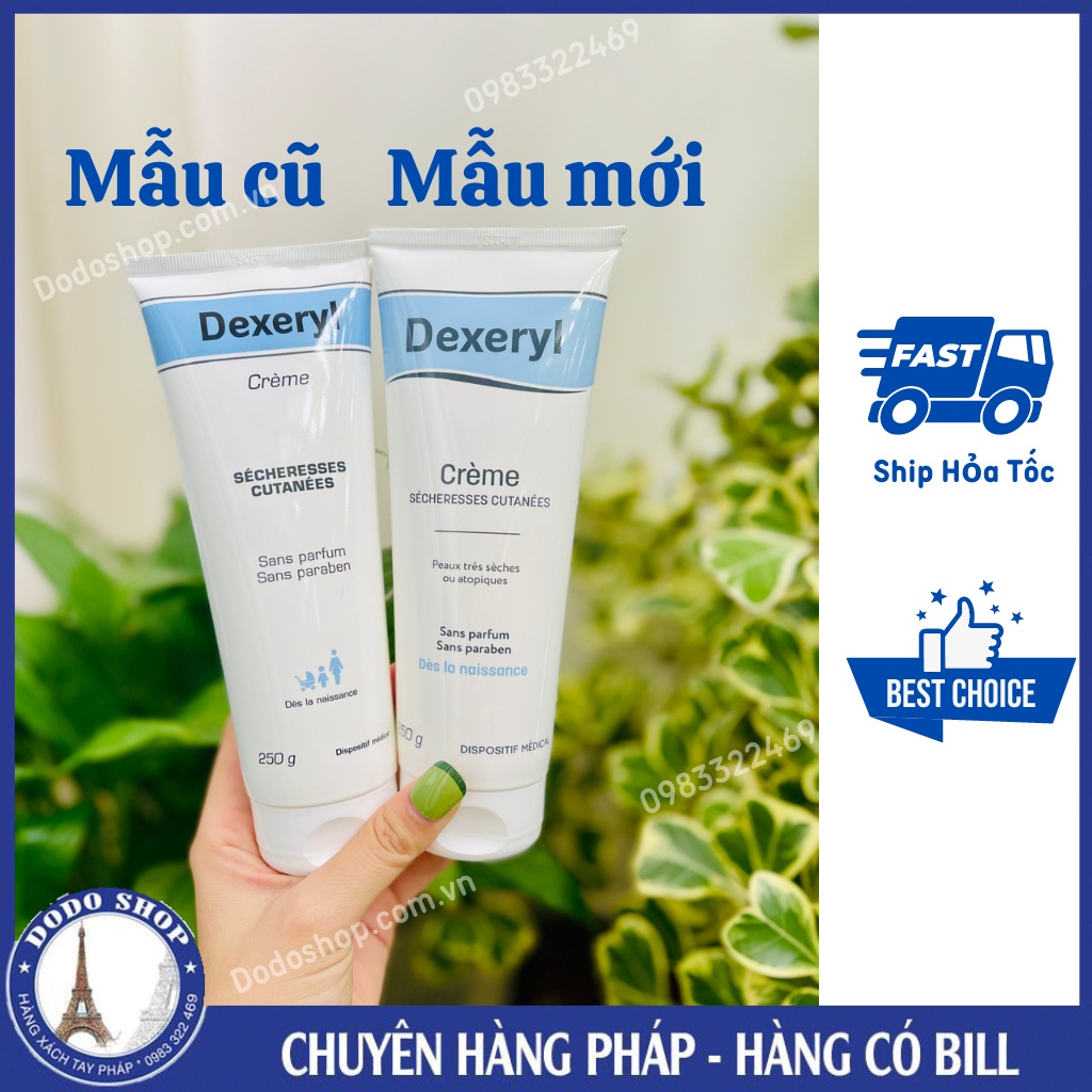 Kem Dexeryl 500GR dưỡng da, da khô, da cơ địa, chàm sữa, chai vòi, cam kết hàng chuẩn.