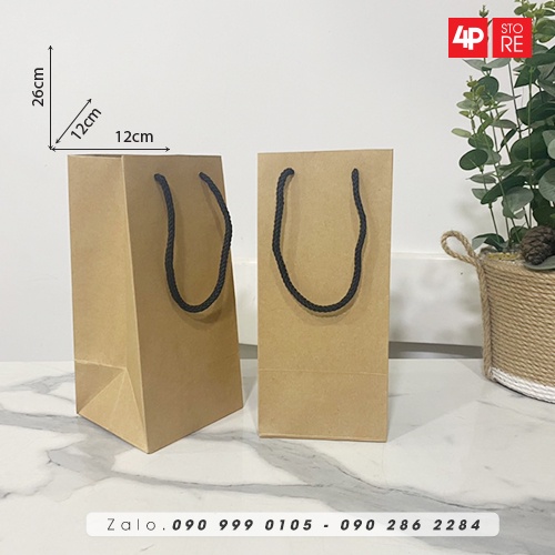 01 TÚI KRAFT 12 X 26 X 12 CM  - HỎA TỐC