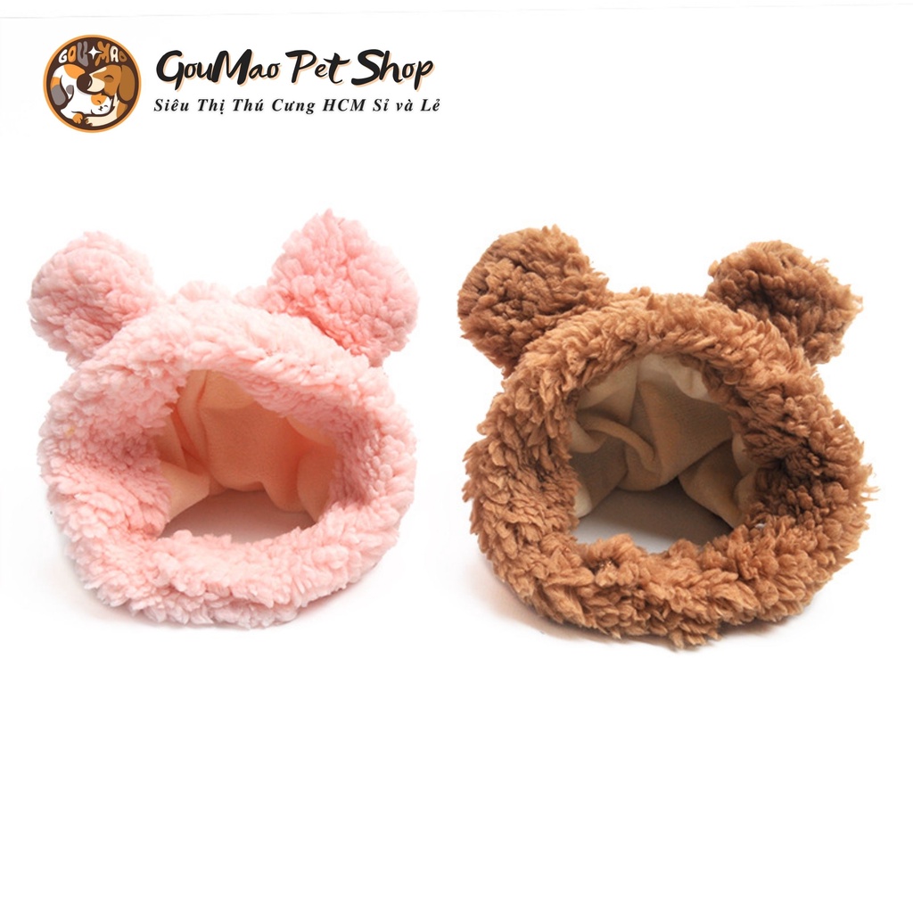 Nón gấu kute dành cho chó mèo - Goumao pet