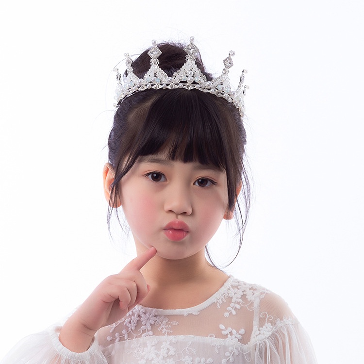 Vương miện công chúa cho bé gái đính đá lấp lánh xinh xắn dễ thương