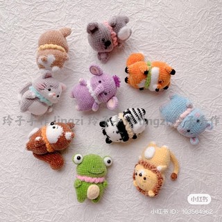 Móc khoá thú len handmade
