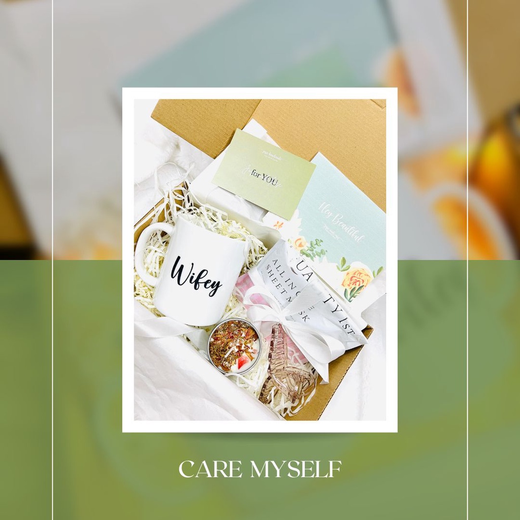 Care Myself Box-Hộp quà tặng bạn nữ ý nghĩa- Hộp quà ly custom, mặt nạ, nến thơm