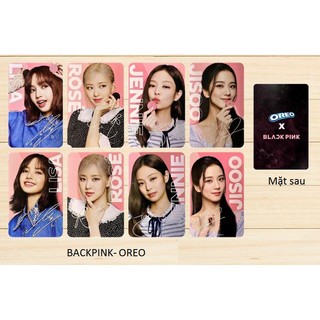 Sét 8 card bo góc backpink - oreo unoff " hàng in "