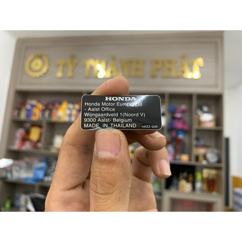 Tem năm sản xuất zin honda