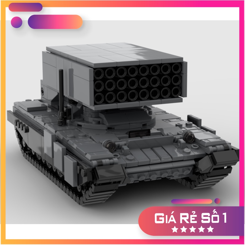 Đồ chơi lắp ráp Lego Moc Army Tank Tos-1A Buratino