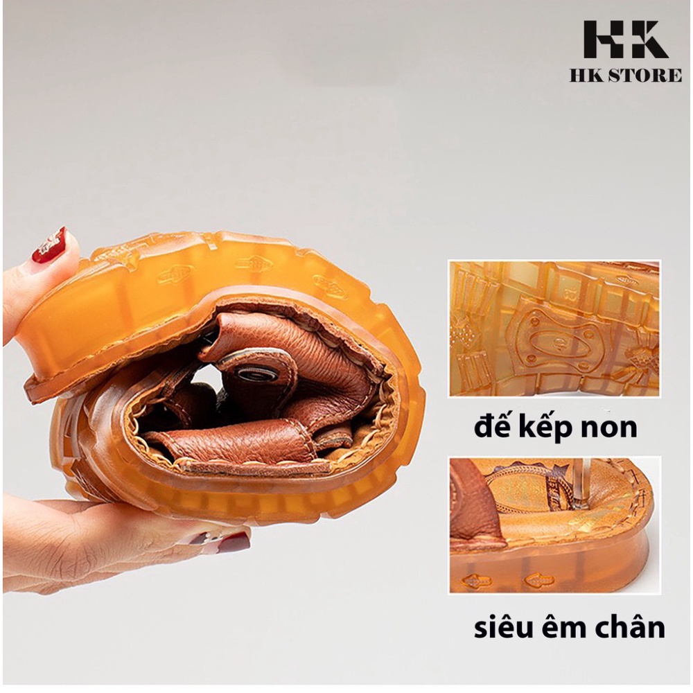 Dép xăng đan nam bít mũi - da cừu nhập khẩu siêu mềm, siêu êm chân - kiểu dáng sang trọng - lịch sự.