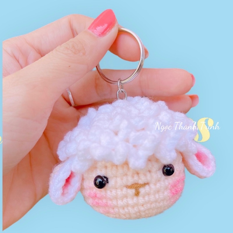Hoa len Cừu 🐑 bằng len, móc khoá cừu bằng len, quà tặng 🎁 handmade ý nghĩa cho người thân, bạn bè💕