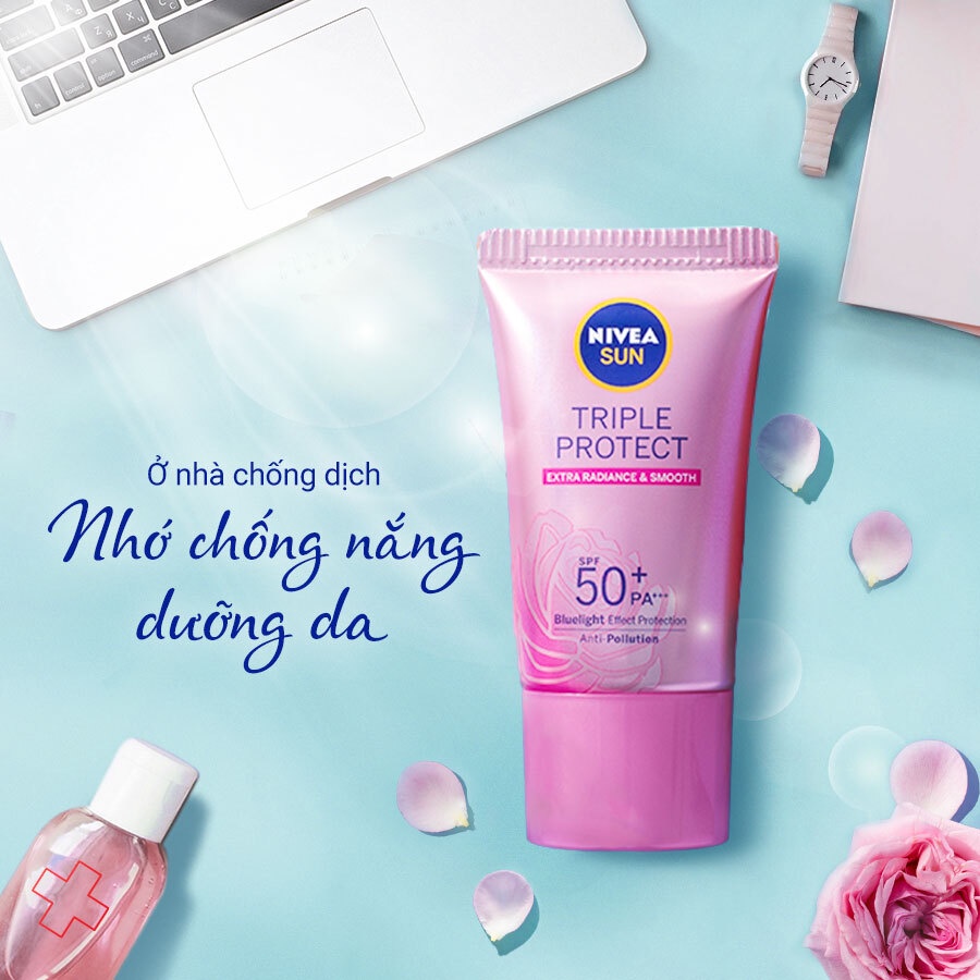Kem chống nắng đưỡnga sáng mịn Nivea SPF50+ PA+++ 40ml (Thái Lan)