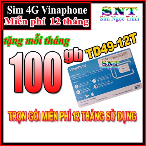 Sim 4G Vina VD149 Miễn Phí Data  6GB/  1 Ngày Và Gọi 12 Tháng Không Cần Nạp Tiền