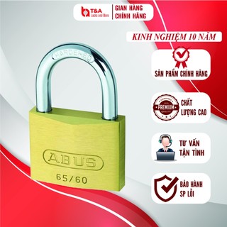 Khoá móc treo đồng cao cấp ABUS 65/60 thân 60mm chìa răng cưa