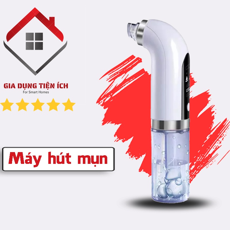 Máy Hút Mụn Đầu Đen, Mụn Cám, Bã Nhờn Cao Cấp Cầm Tay Mini - Sạc Pin Tiện Lợi, Giúp Chị Em Spa Tại Nhà