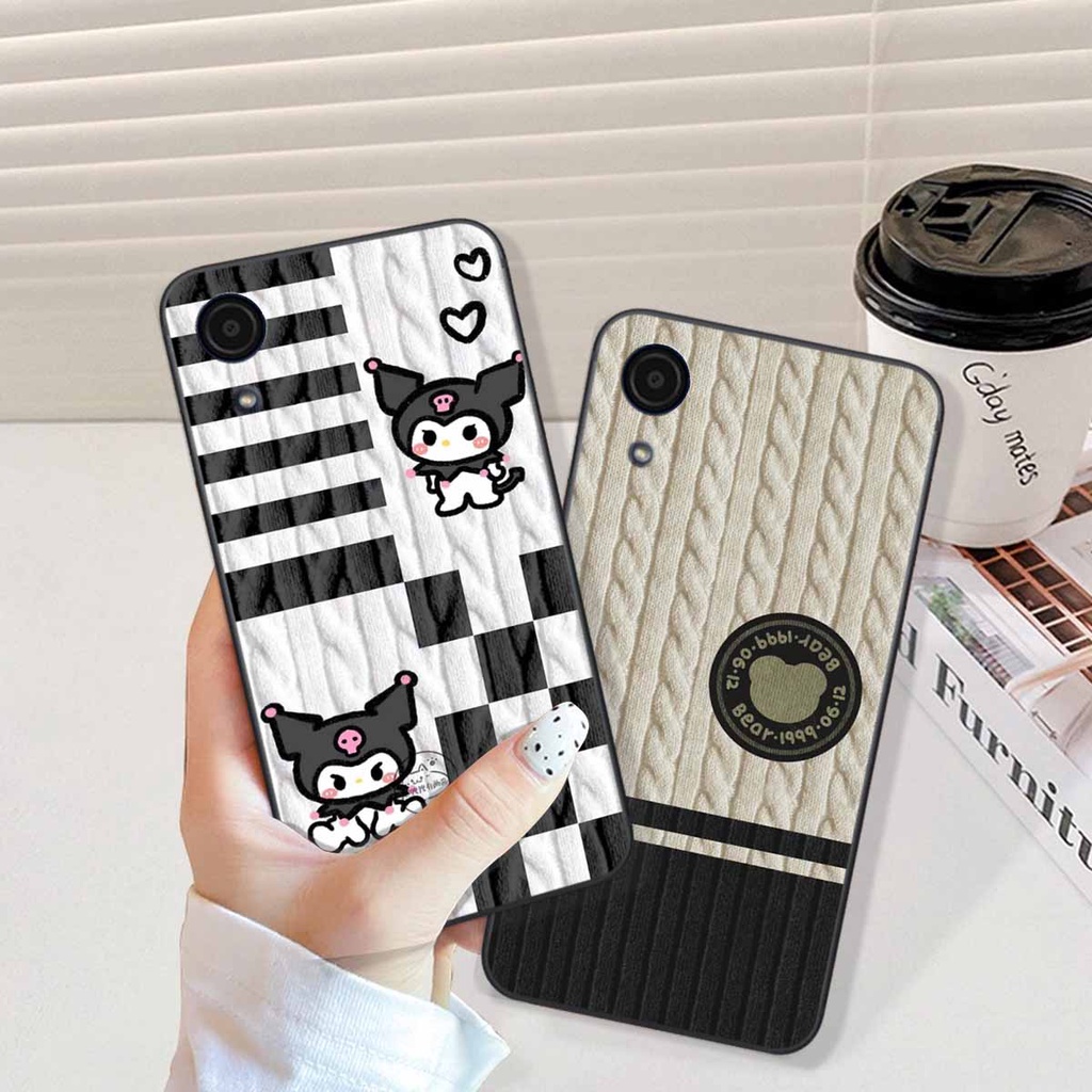Ốp lưng Samsung A03 Core in hình họa tiết len Lucky Bunny,Bear,Smile
