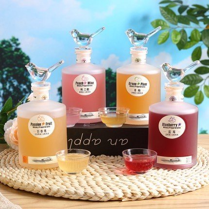 Nước trái cây lên men Phượng Hoàng Vị Việt quất-Đào trắng-Chanh Leo-Mận xanh Chai 360ml