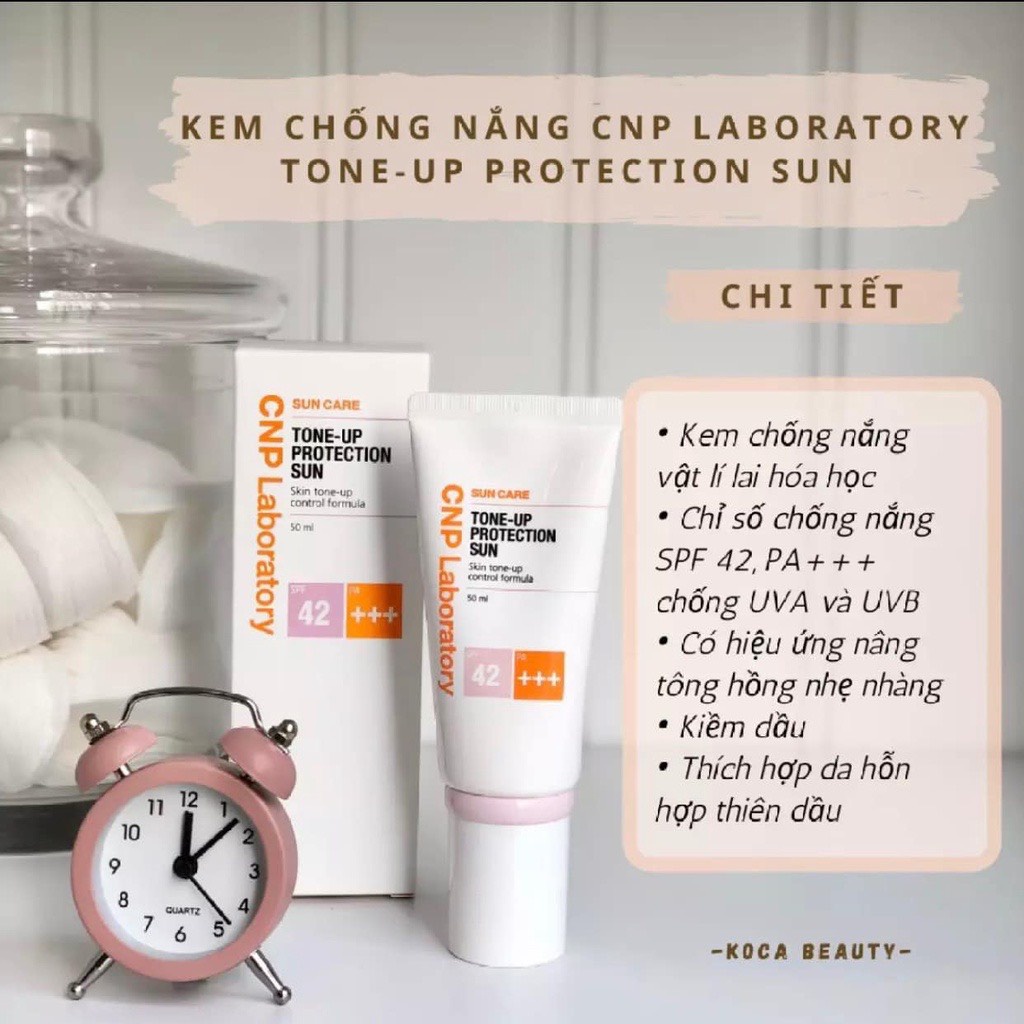 Kem chống nắng nâng tông da CNP Laboratory Tone-Up Protection Sun SPF42/PA+++ 50ml